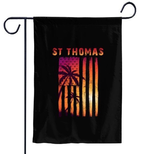 St Thomas Us Virgin Islands Patriotic Flag Garden Flags