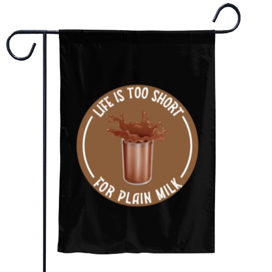 I Love Chocolate Milk Lover Funny Chocolate Milk Garden Flags