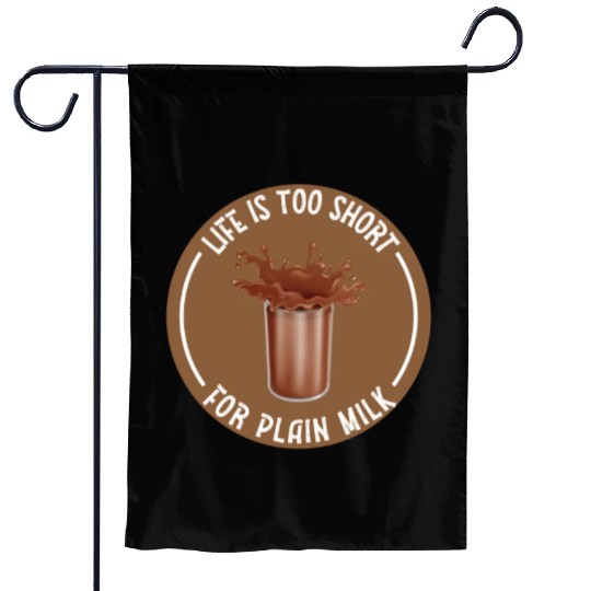 I Love Chocolate Milk Lover Funny Chocolate Milk Garden Flags