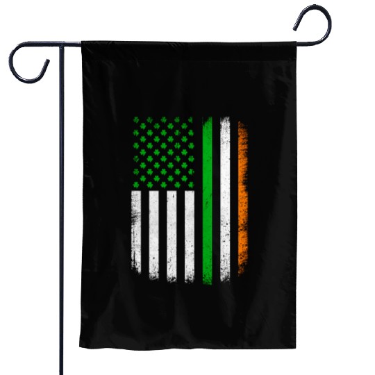 St Patric Day Retro Irish American Flag Ireland Garden Flags