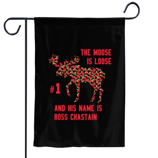 Watermelon Moose Is Loose And His Name Is Ross Garden Flags