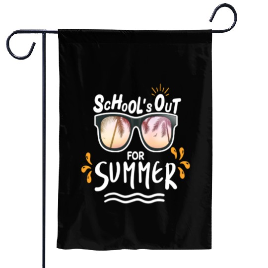 Last Day Of School Teacher Schools Out For Summer Garden Flags
