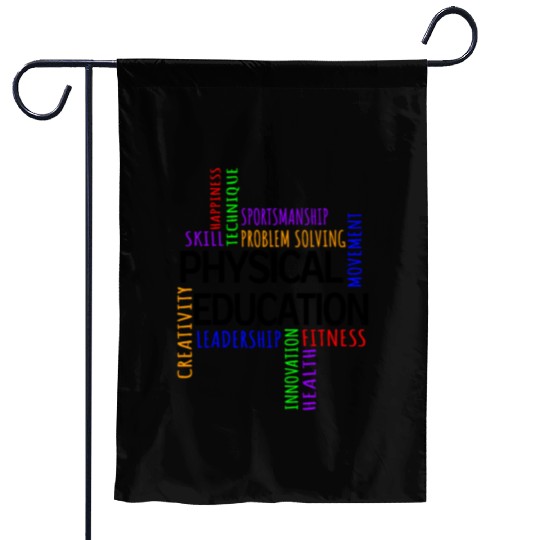Physical Education Pe Gym Teacher Sport Garden Flags