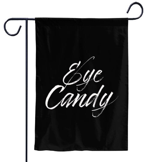 eye candy white Garden Flags