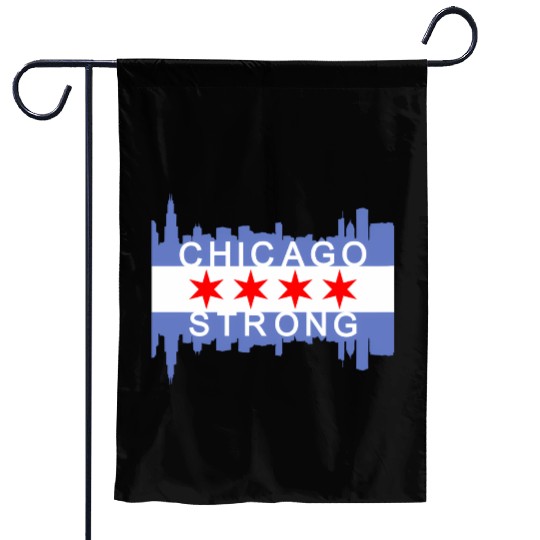 Chicago Strong Chitown City yline Flag Garden Flags