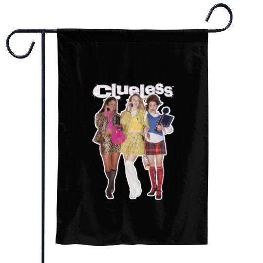 Clueless Bedazzled Logo Garden Flags