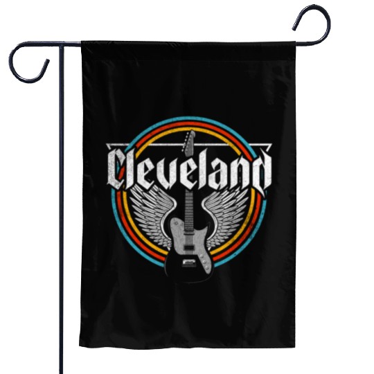 Cleveland Ohio Rock Music Garden Flags