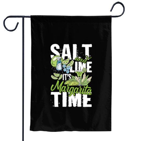 Salt And Lime It'S Margarita Time Pub Crawl Pytime Garden Flags