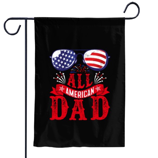 All American Dad America Pride US Patriot Garden Flags