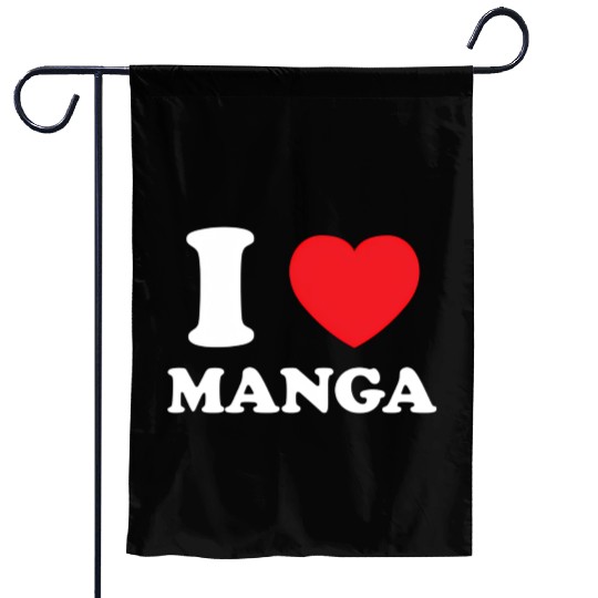 Manga Fan Of Japanese Animation Comics Heart Manga Garden Flags