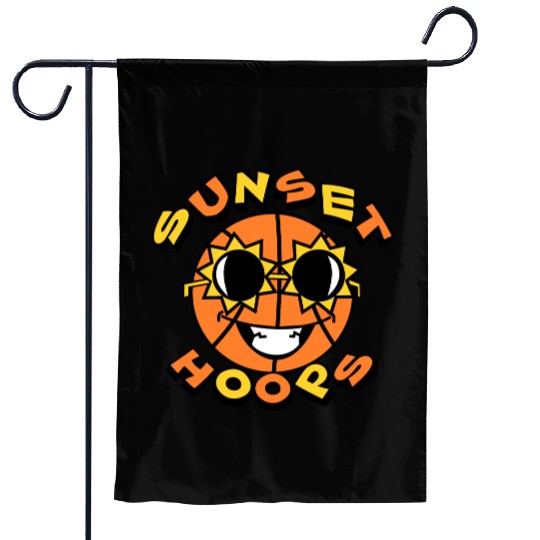 Basketball Gift: Sunset Hoops Garden Flags