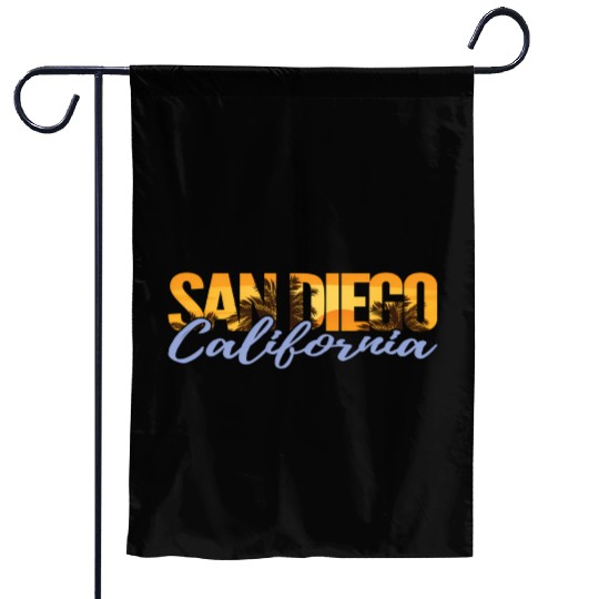 San Diego California Beach Vacation Garden Flags