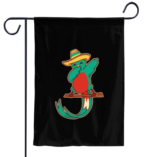 Dabbing Resplendent Quetzal Guatemala Quetzal Garden Flags