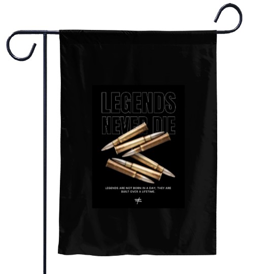 Legends Never Die Garden Flags
