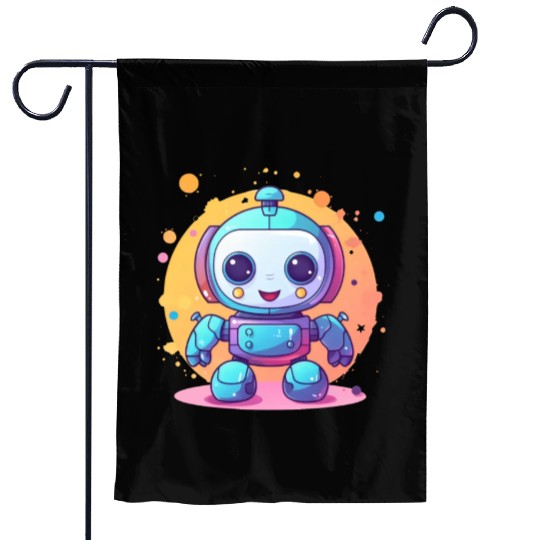 Robot Baby Robotic Future Engineer Technology Garden Flags