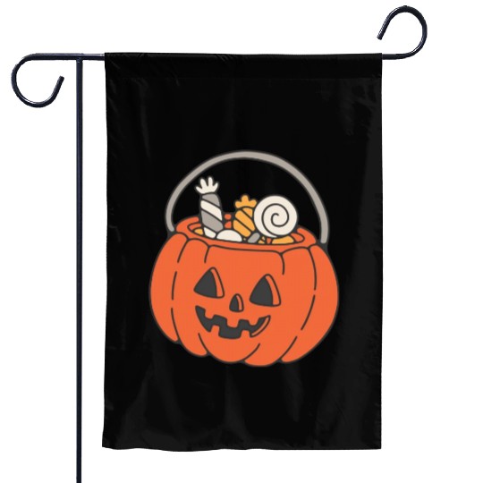 Trick Or Treat Halloween Jack O Lantern Garden Flags