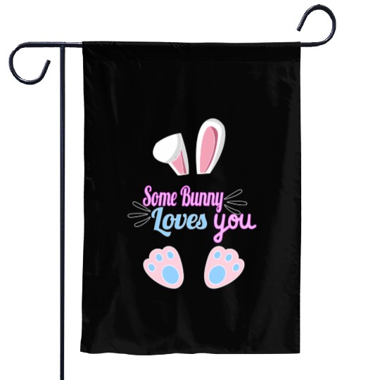 Some Bunny Loves You Easter Garden Flags