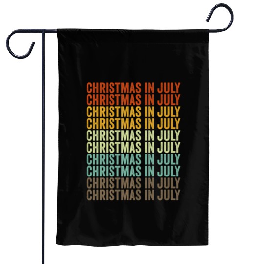 Christmas In July Garden Flags