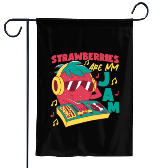 Strawberries Are My Jam Strawberry Garden Flags