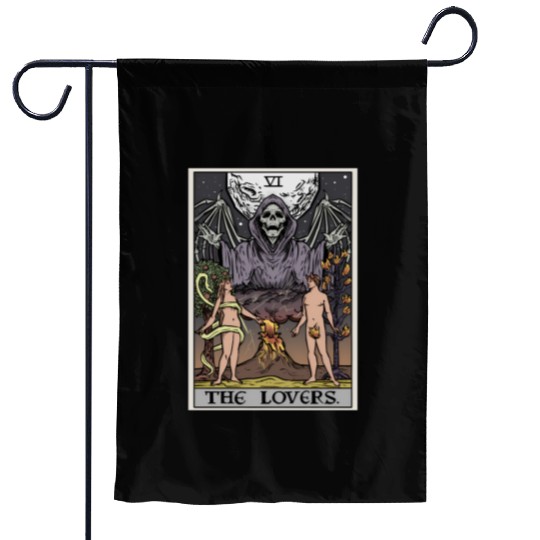 The Tarot Card Halloween Grim Reaper Gothic Horror Garden Flags