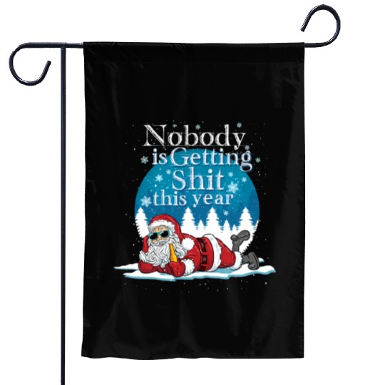 Santa 2020 Claus Ugly Bad Santa Garden Flags