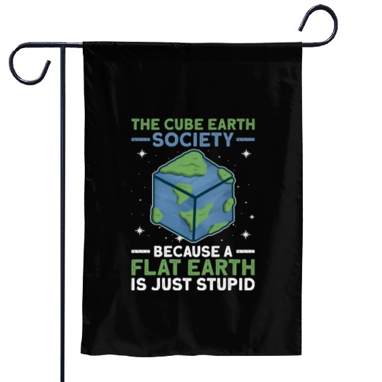 The Cube Earth Society Earth Planet Space Lover Garden Flags