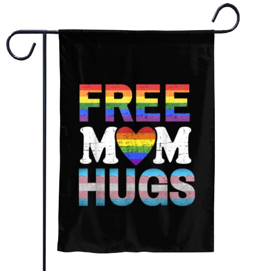 Free Mom Hugs LGBT Pride Free Brother Hugs Garden Flags