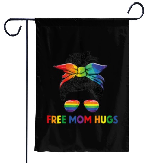 Free Mom Hugs LGBT Pride Free Brother Hugs Garden Flags