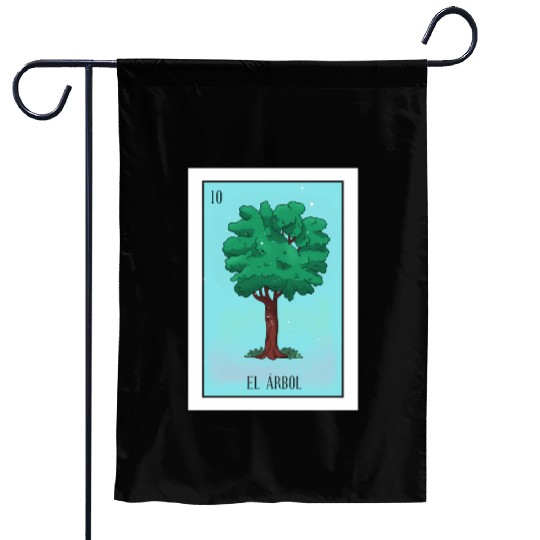 El Arbol Lottery Card The Tree Card Mecan Garden Flags