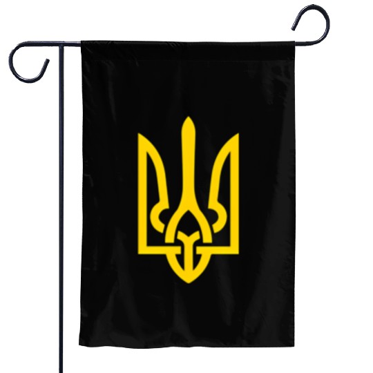 Ukraine Trident Symbol Middle Ukrainian Zeleny Garden Flags