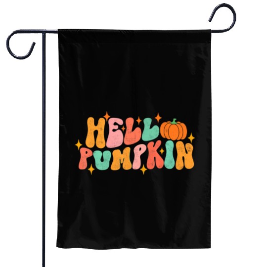 Hello Pumpkin Autumn Leaves Fall Thanksgiving Garden Flags