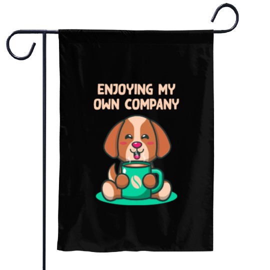 Enjoying My Own Company Sarcastic Introvert Sarcas Garden Flags