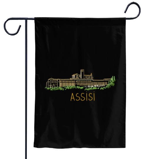 Assisi City Italy Souvenir For Garden Flags