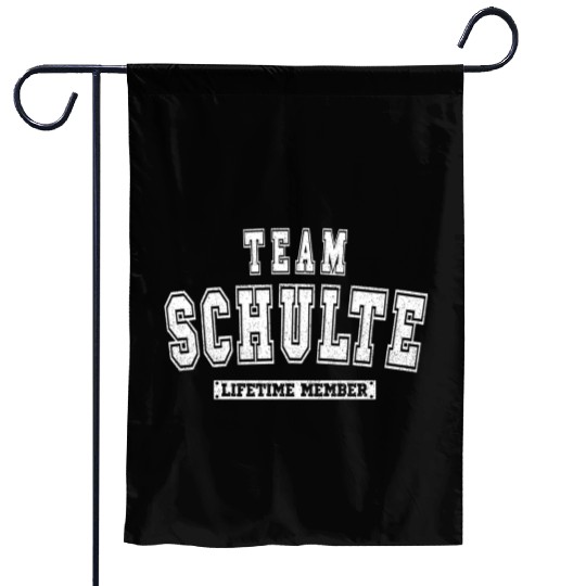 Team Schulte Lifetime Member Family Last Name Garden Flags