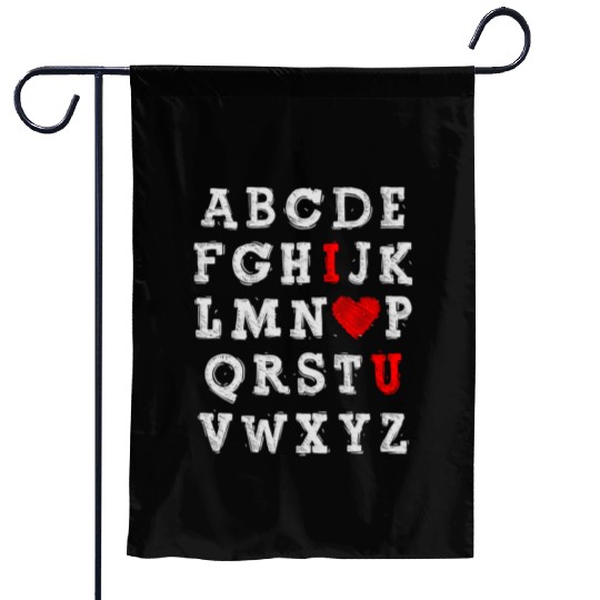 I Love You Abc Alphabet English Teacher Day Garden Flags