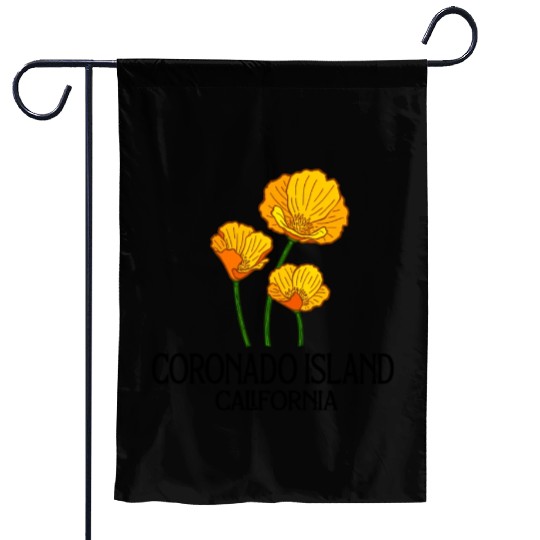 Coronado Island California Ca Poppy Flower State Garden Flags