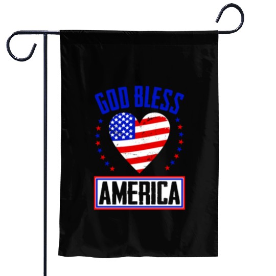 God Bless America Independence Day USA Patriot Garden Flags