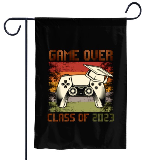 Game Over Class Of 2023 Senior 2023 School Garden Flags
