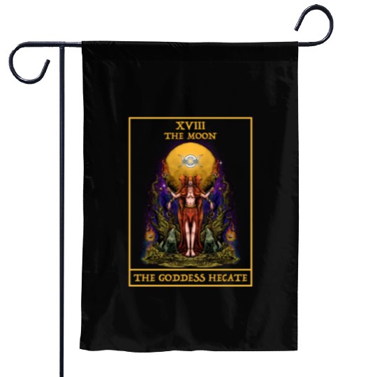 The Goddess Hecate Tarot Card Triple Moon Witch Garden Flags