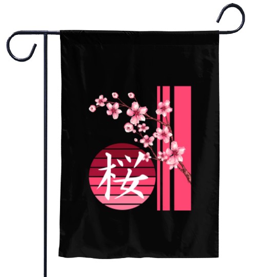 Sakura Flowers Spring Cherry Blossoms Japanese Kan Garden Flags
