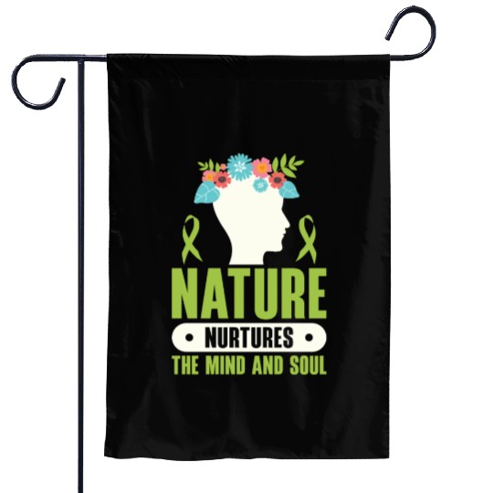 Mental Health Nature Environment Health Awareness Garden Flags