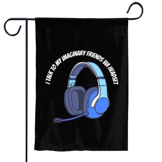 Gamer Imaginary Friends Garden Flags