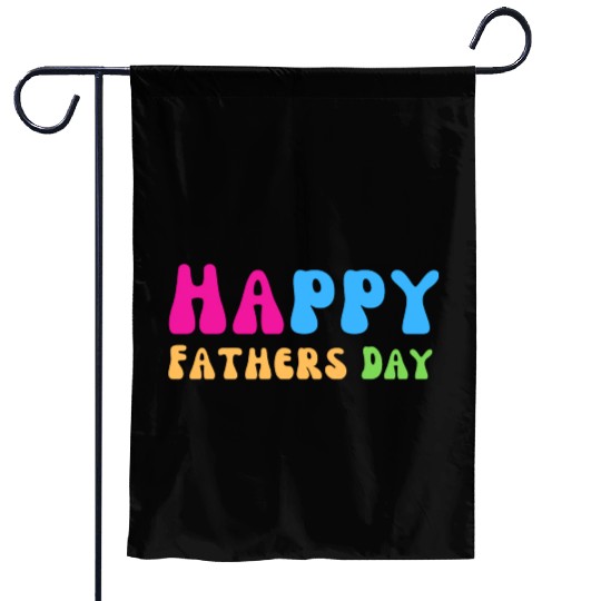 Happy Fathers Day i love you dad Heart Daddy funny Garden Flags