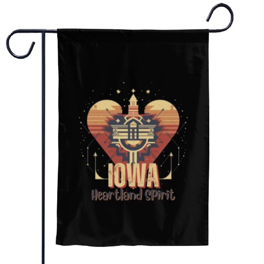 IOWA Heartland Spirit Garden Flags