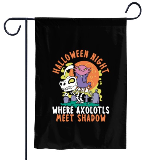 Axolotl Halloween Trick Or Treat Amphibian Axolotl Garden Flags