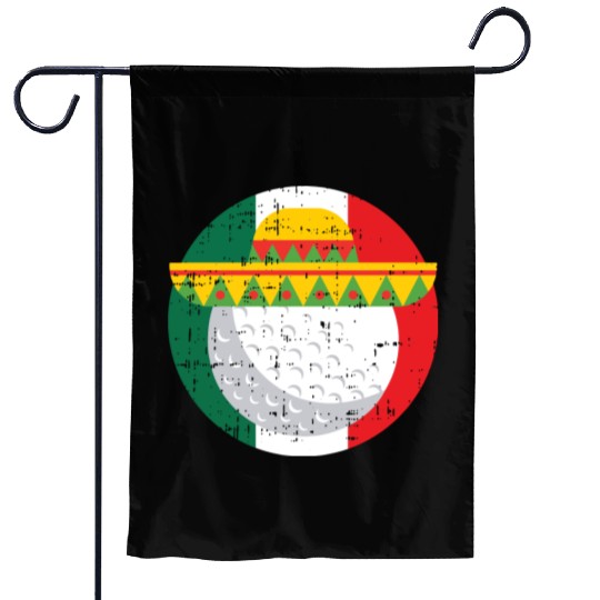 Cinco De Mayo Mexico Golf Ball Funny Mexican s Garden Flags