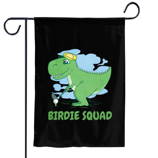 Golf T Rex Squad Garden Flags