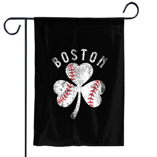 Boston St Patrick'S Day Irish Shamrock Garden Flags