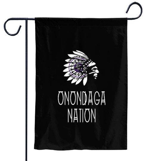 Onondaga Nation Indigenous Native American Headdre Garden Flags