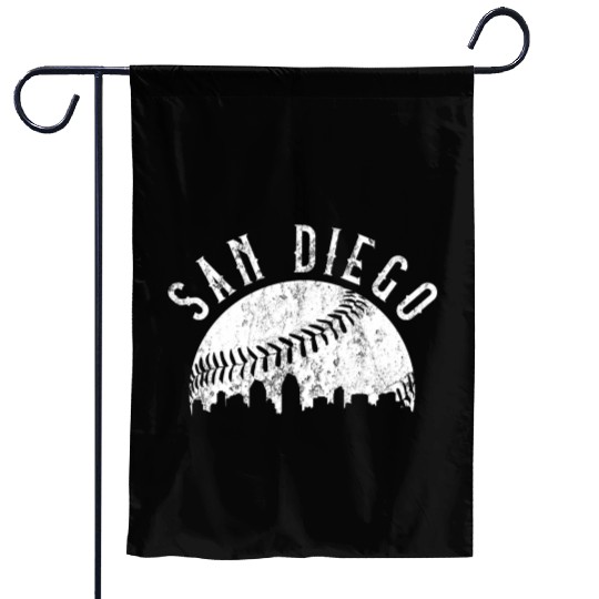 San Diego California yline Garden Flags